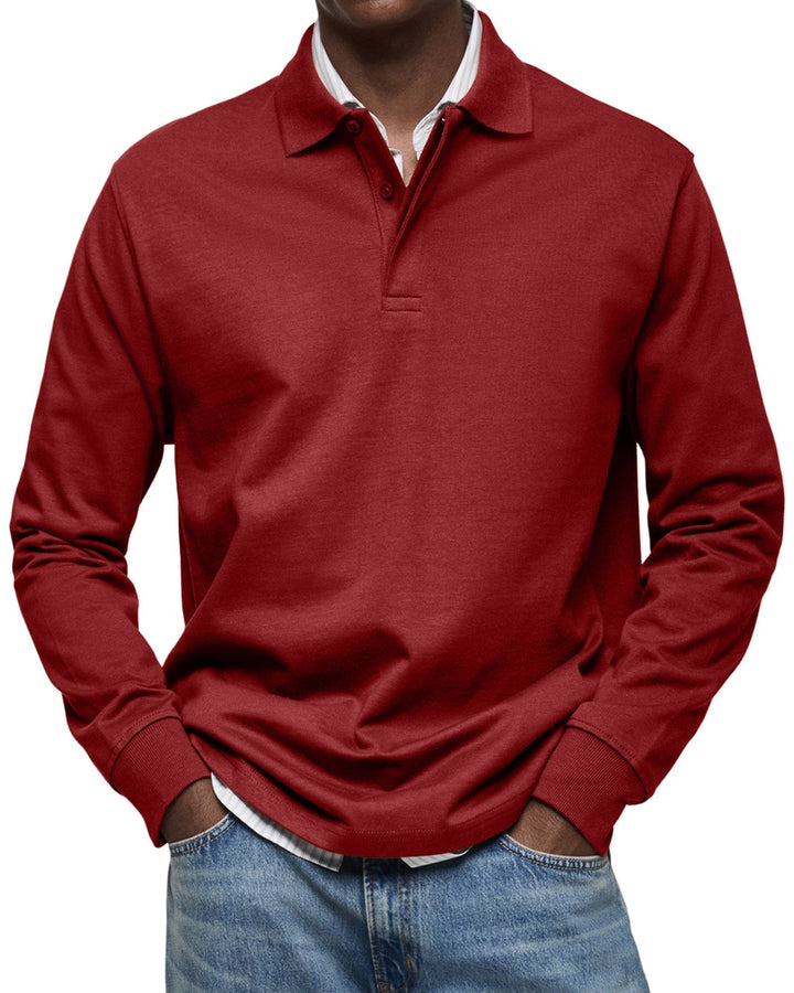 Gabriele™ | Long Sleeve Casual Polo