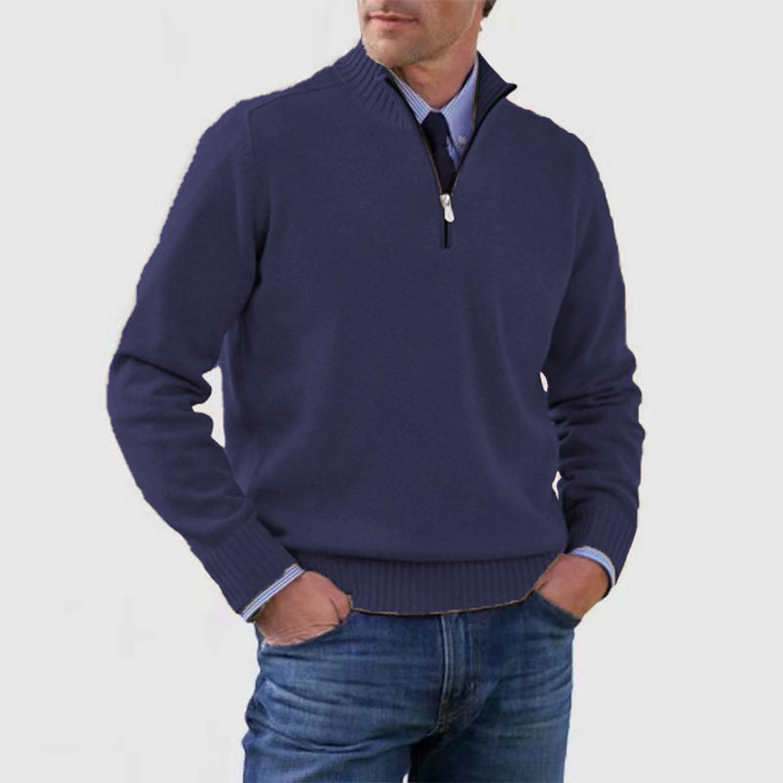 Hermann | Elegant Men's Pullover with Half-Zip