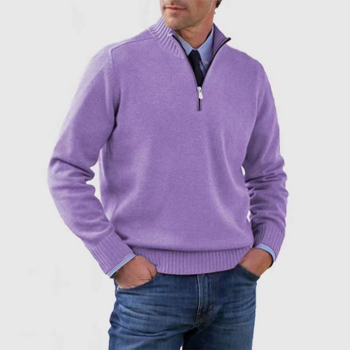 Hermann | Elegant Men's Pullover with Half-Zip