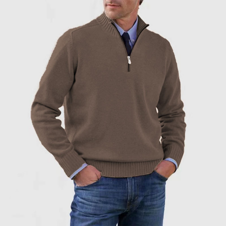 Hermann | Elegant Men's Pullover with Half-Zip