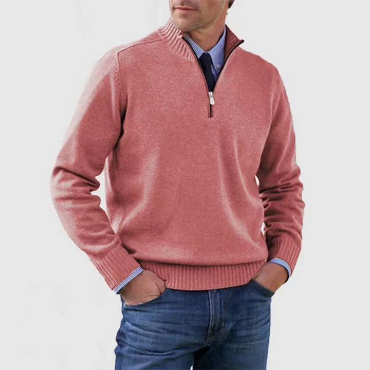 Hermann | Elegant Men's Pullover with Half-Zip