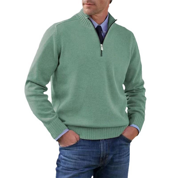 Hermann | Elegant Men's Pullover with Half-Zip