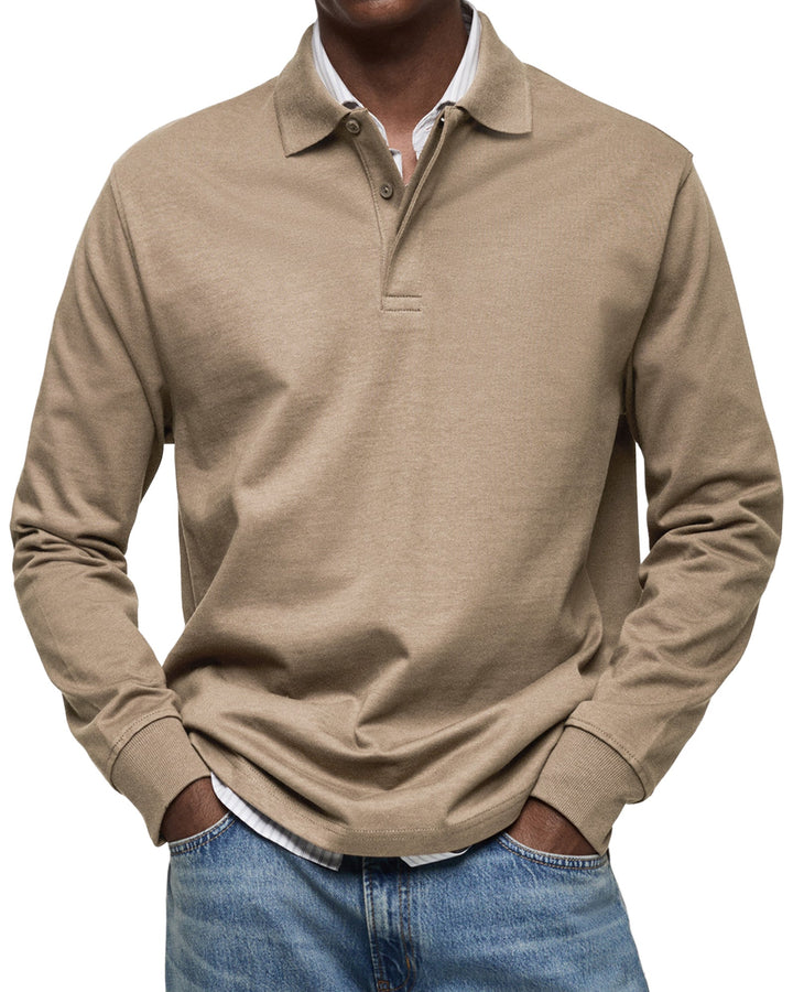 Gabriele™ | Long Sleeve Casual Polo