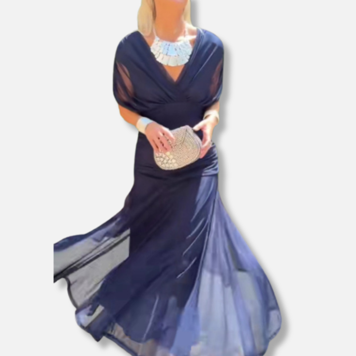 Lunelle - Elegant Dress With V-Neckline