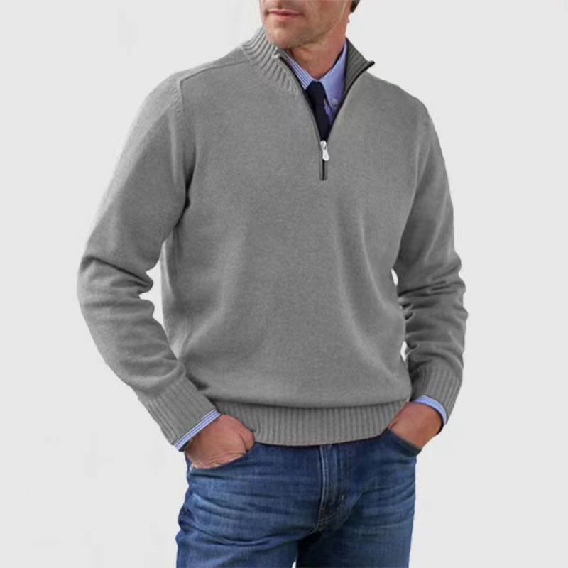 Hermann | Elegant Men's Pullover with Half-Zip