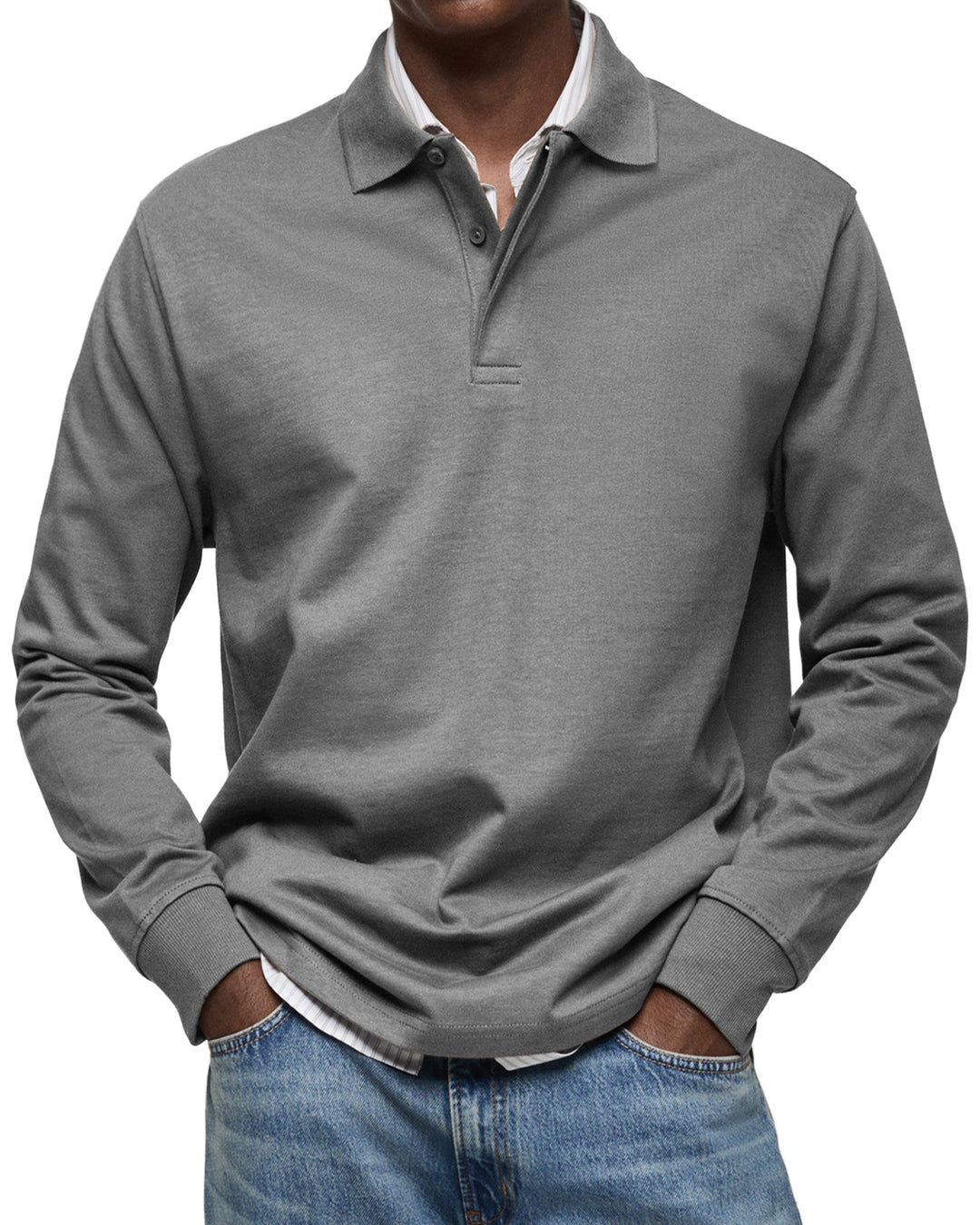Gabriele™ | Long Sleeve Casual Polo