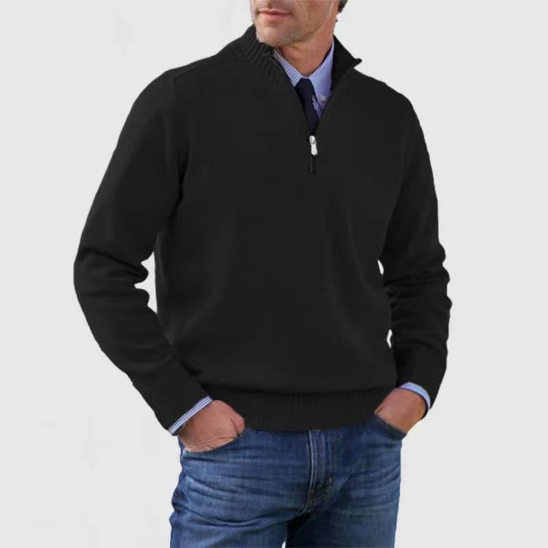 Hermann | Elegant Men's Pullover with Half-Zip