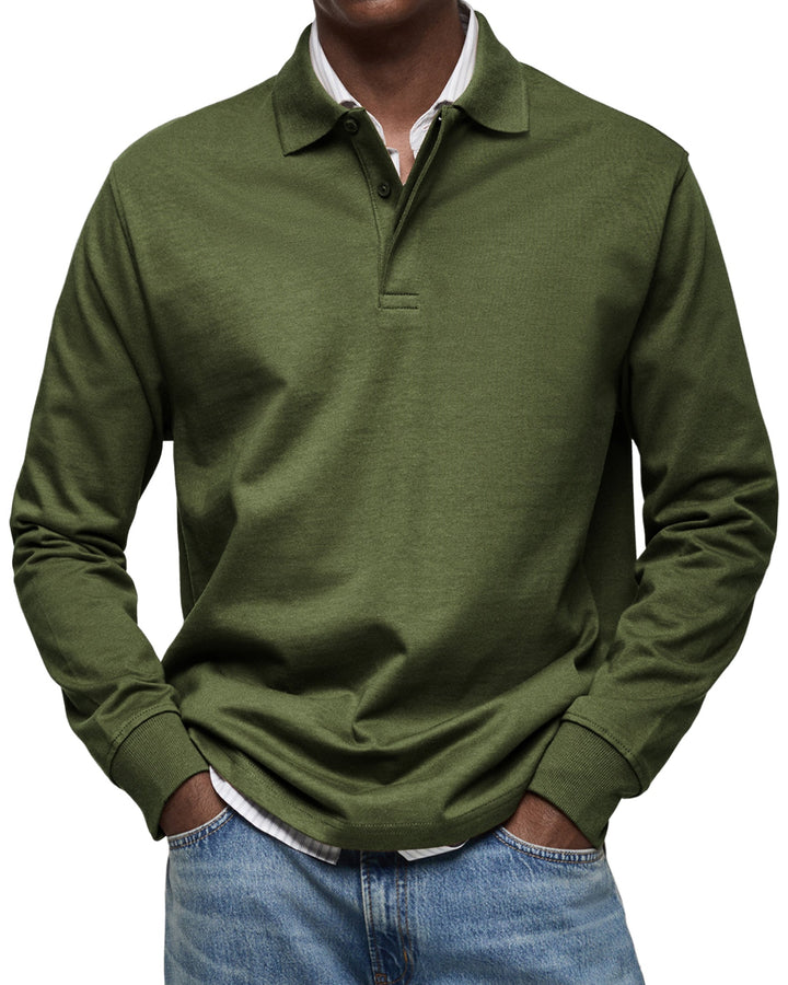 Gabriele™ | Long Sleeve Casual Polo