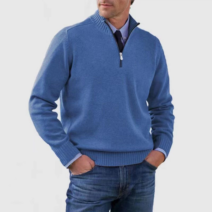 Hermann | Elegant Men's Pullover with Half-Zip