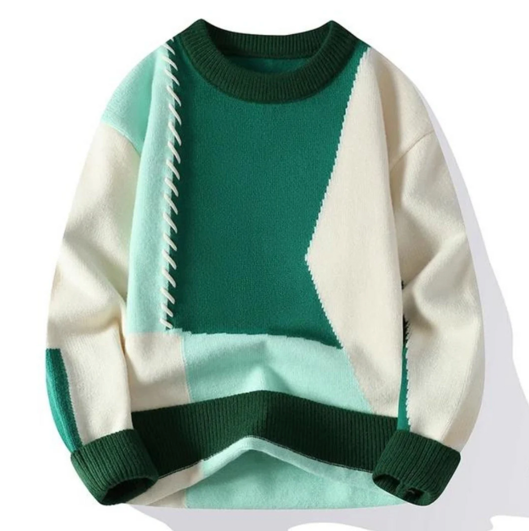 Gregory | Patchwork Knitted Sweater
