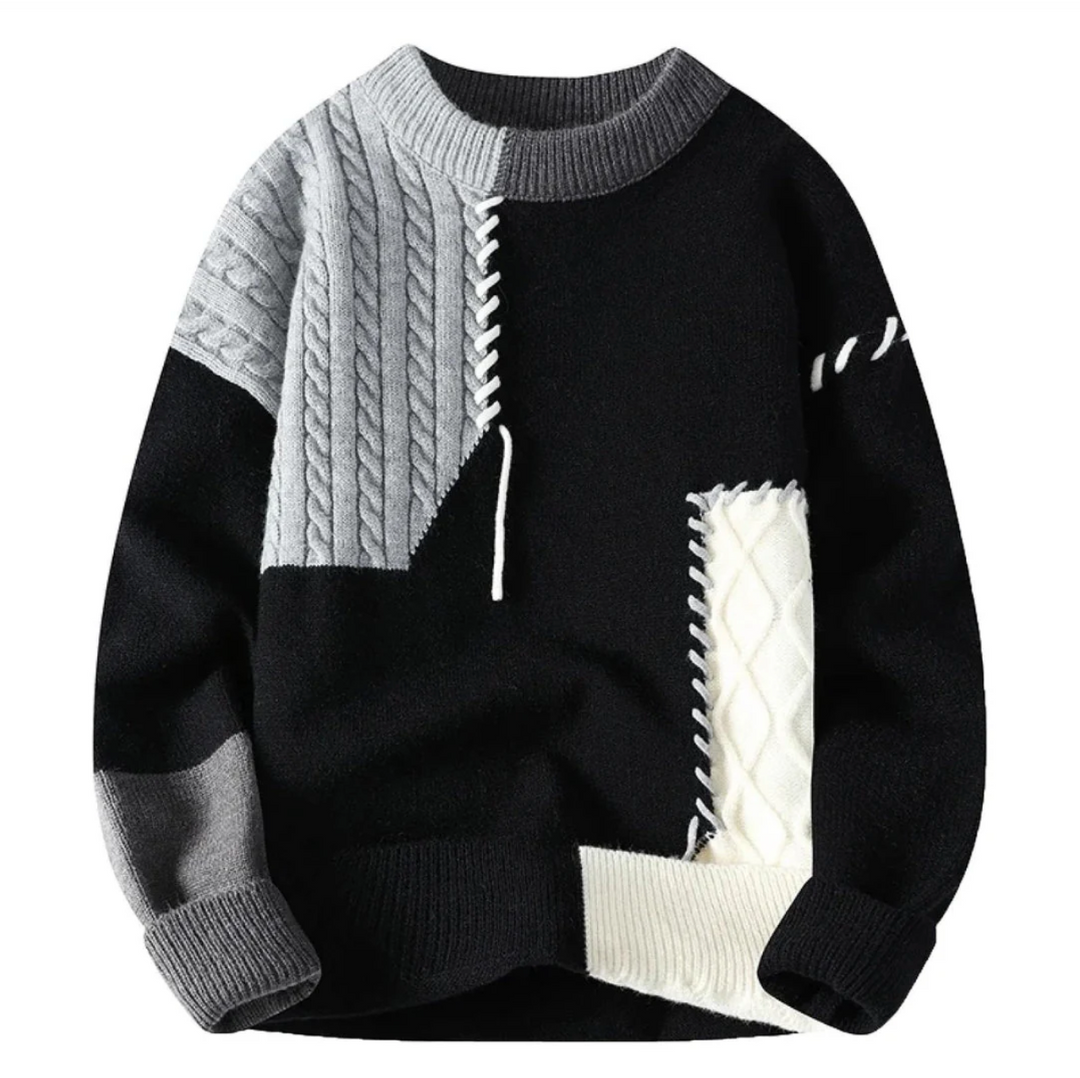 Gregory | Patchwork Knitted Sweater