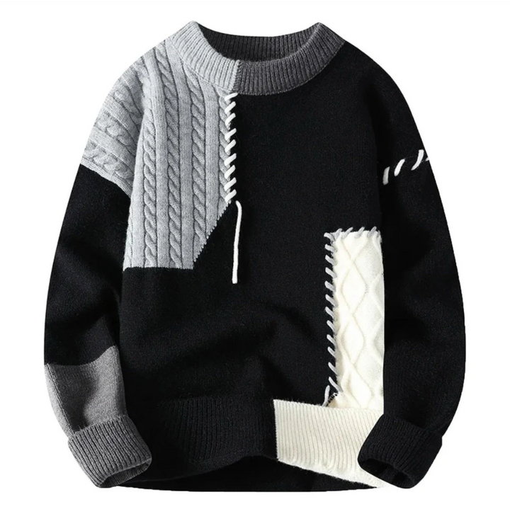 Gregory | Patchwork Knitted Sweater