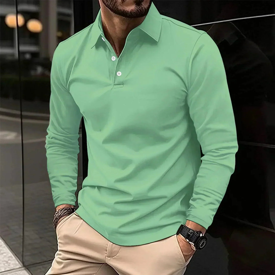 Liam | Modern Fit Long-Sleeve Polo
