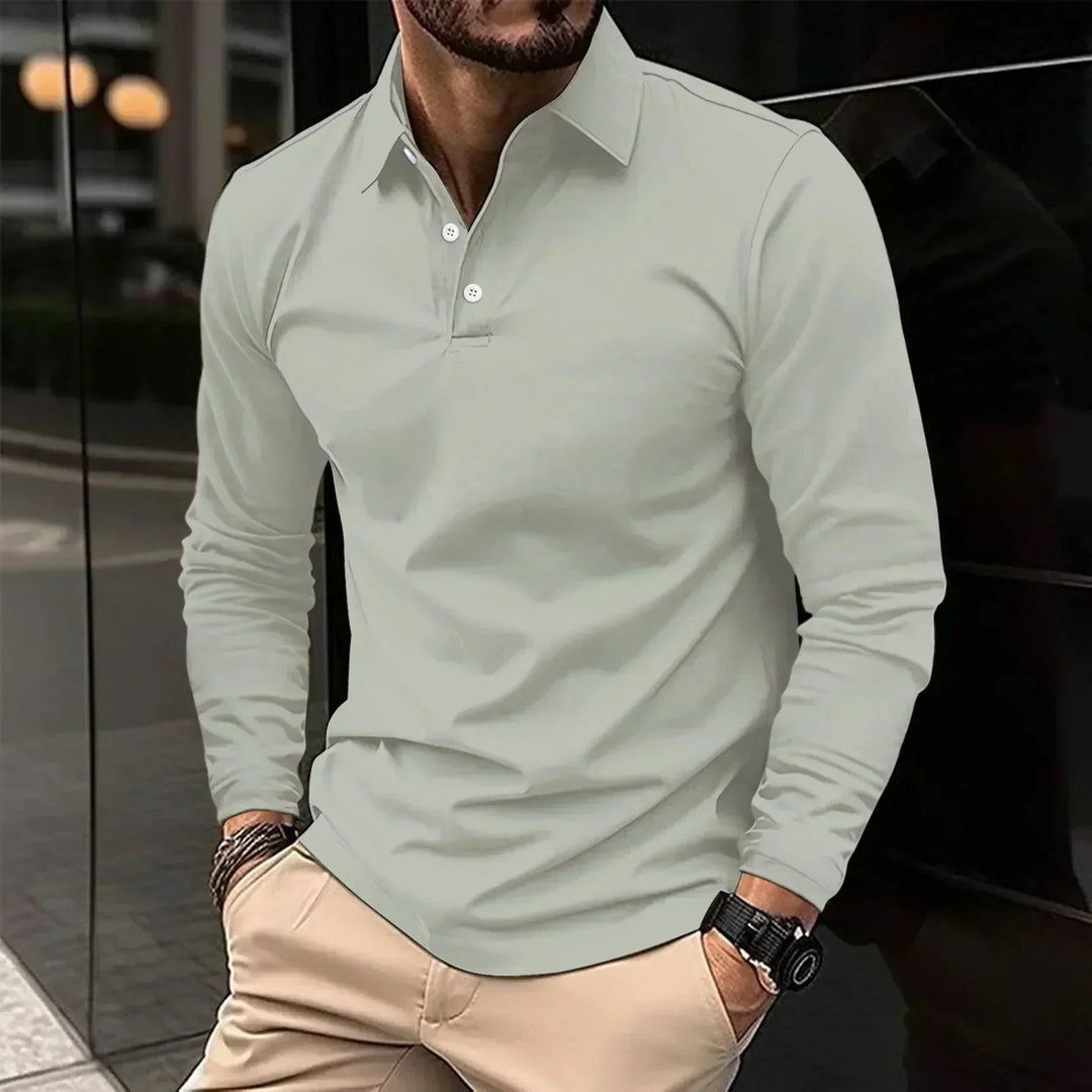 Liam | Modern Fit Long-Sleeve Polo